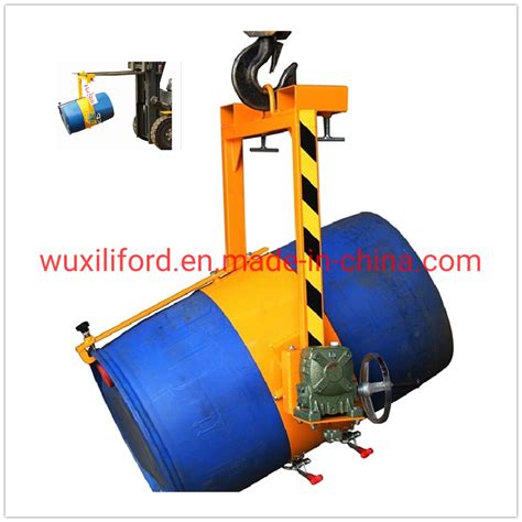 Forklift Mounted And Crane Mounted Type Tilting Drum Dispenser Crane