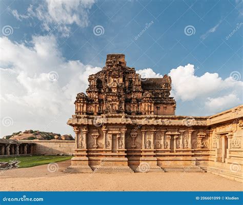 Outside Inner Sanctum At Hazara Rama Temple Hampi Karnataka India