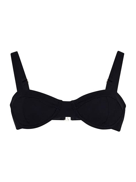 Buy Jonathan Simkhai Women S Lia Bustier Bikini Top Black At 80 Off