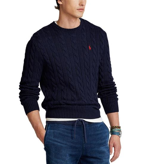 Polo Ralph Lauren Cable Knit Cotton Sweater Dillard S