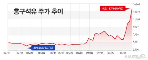 주간e종목 이vs팔 충돌에 주가 연일 급등하는 흥구석유는 어떤 회사 시사저널e 온라인 저널리즘의 미래