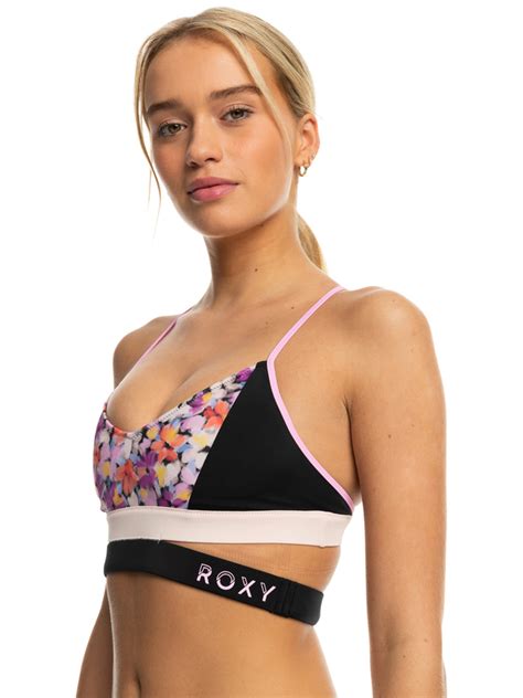 Roxy Active Top De Bikini Bralette Para Mujer Roxy