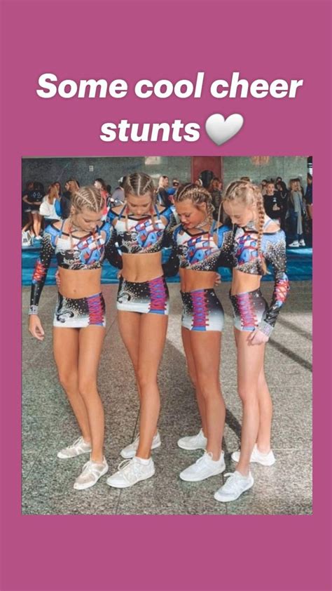 Some cool cheer stunts🤍 | Cheer stunts, Cool cheer stunts, Cheer