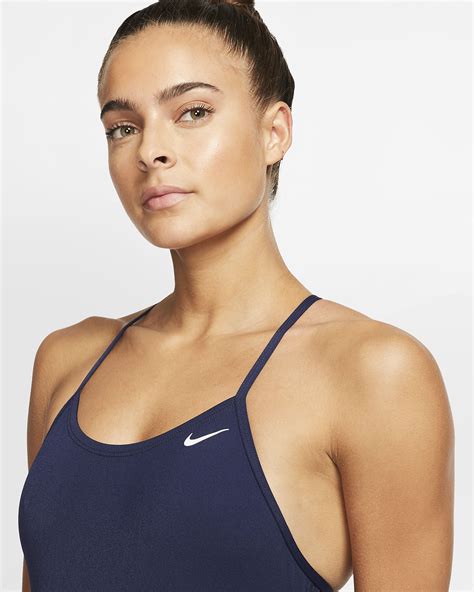 Nike Swim Women S Lace Up Tie Back One Piece Swimsuit Nike