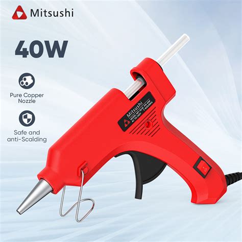 Mitsushi Hot Melt Glue Gun W Rapid Preheating Glue Sticks Mini Guns