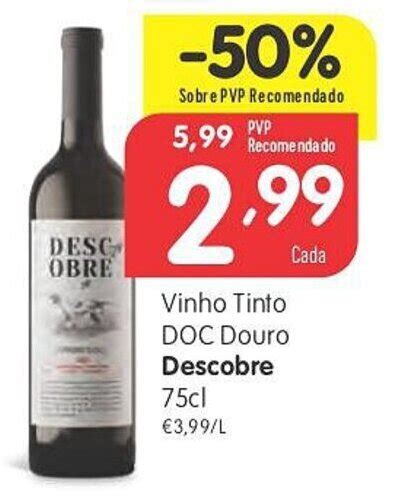 Promoção Vinho Tinto DOC Douro Descobre 75cl em Minipreço