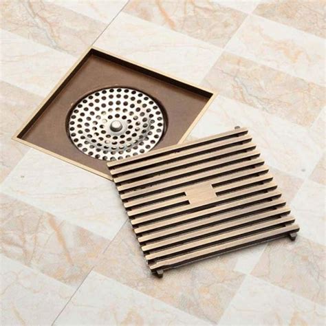 Gorheh 12 X 12 Cm Quadrat Bad Dusche Drain Bodenablauf Trap Abfall Rost