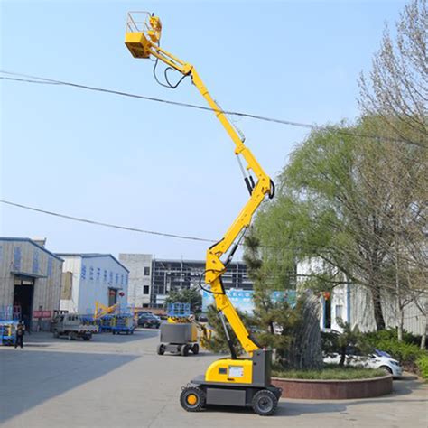 M Aerial Self Propelled Articulated Boom Lift Electric Hydraulic