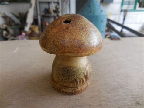 Vintage Ceramic Incense Holder Mushroom Retro 1970s Woodland