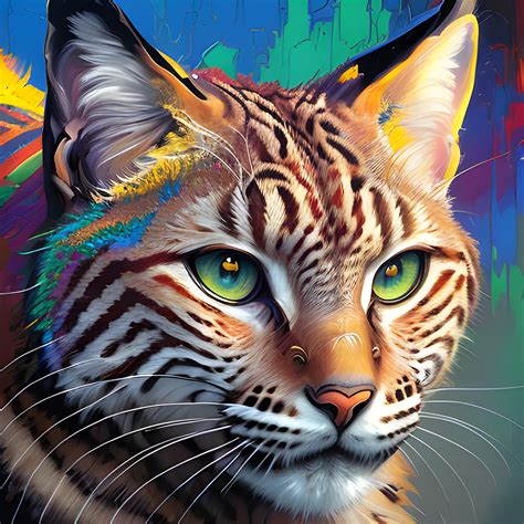 Bobcat Perfect Eyes Matte Painting Elegant Beautiful Rendered