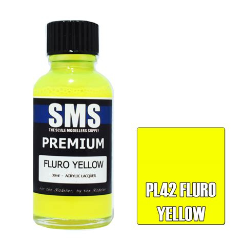 Sms Paints Fluro Yellow Pl42 Somerset Models