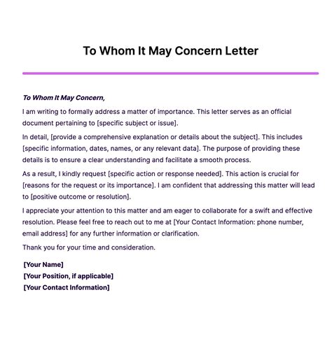 Example Letter To Whom It May Concern Format at vanjayceonblog Blog