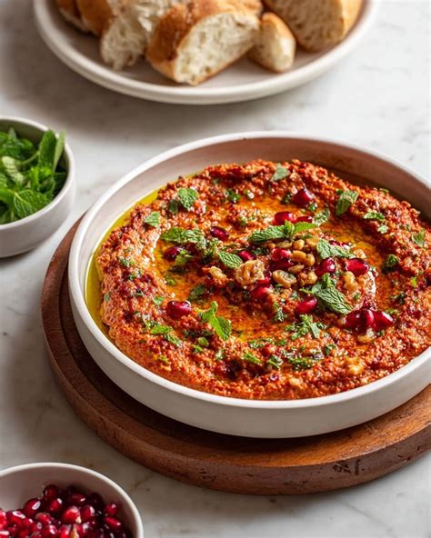 muhammara roast red pepper walnut dip recipe flavorful middle