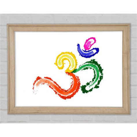 Perspections Gerahmter Kunstdruck Chakra Om Sign Wayfair De