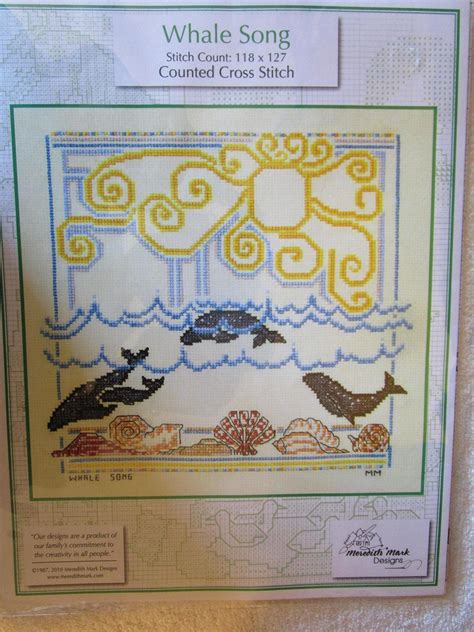 Meredith Mark Designs Whale Song Counted Cross Stitch Pattern