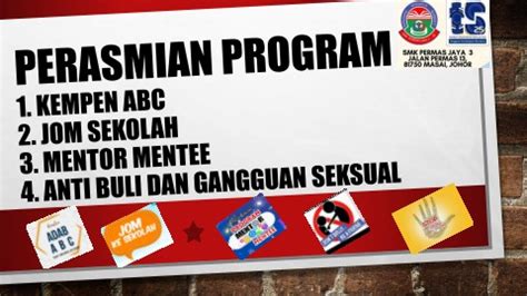 BUKU PROGRAM PERASMIAN KEMPEN ABC JOM SEKOLAH MENTOR MENTEE ANTI