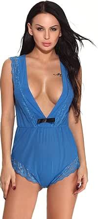 Lwfyt Abbigliamento Erotico Donna Reggiseno Aperto In Pizzo Sexy Blu Lingerie Trasparente