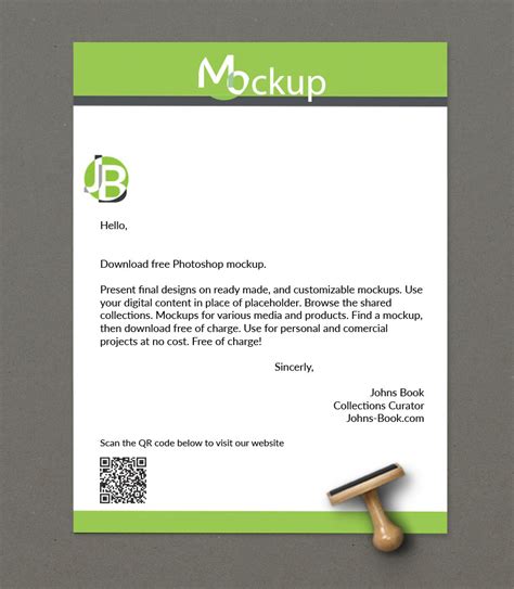 Free Photoshop Mockup Letter Paper Stationary On Behance