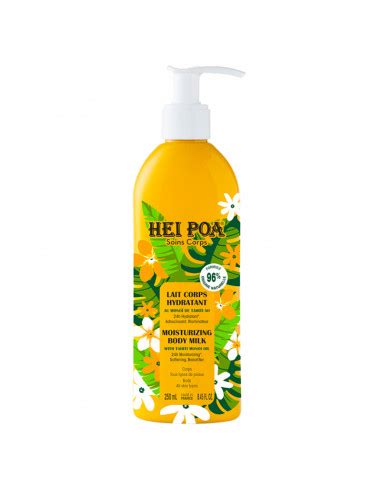 Hei Poa Lait Corps Hydratant Monoï de Tahiti Flacon pompe 250ml Avis