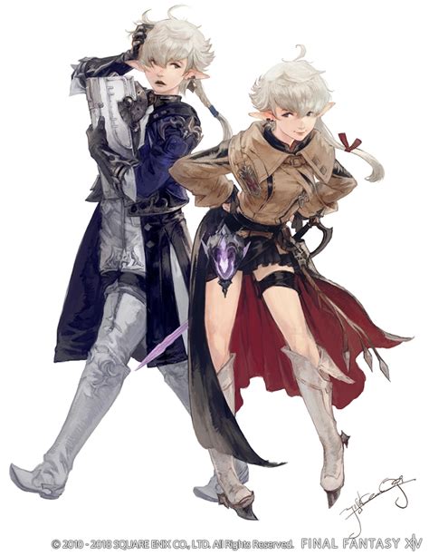 Red Mage Alisaie Leveilleur Alphinaud Leveilleur And Arcanist Final Fantasy And 1 More