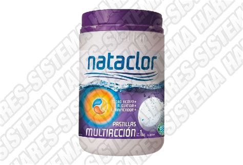 Pastillas Cloro Multiaccion Nataclor Chica Grs X Kg Hares Sistema