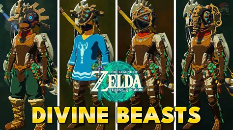 Zelda Tears Of The Kingdom All Divine Beast Masks Locations YouTube