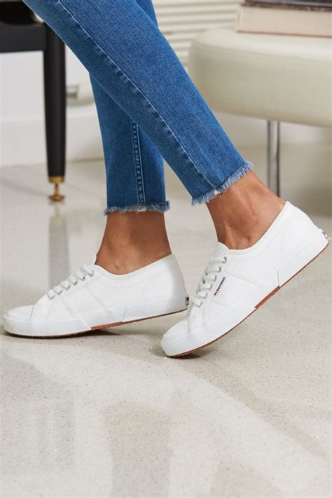 Superga 2750 Cotu Classic White Trainers Factory Sale