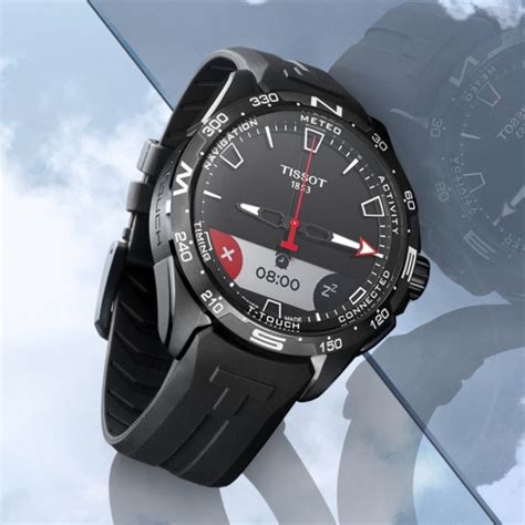 Montre Tissot T Touch Connect Solar T Caoutchouc Noir