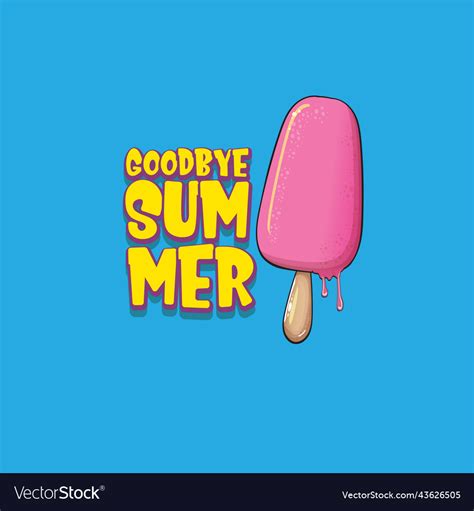 Goodbye summer concept Royalty Free Vector Image