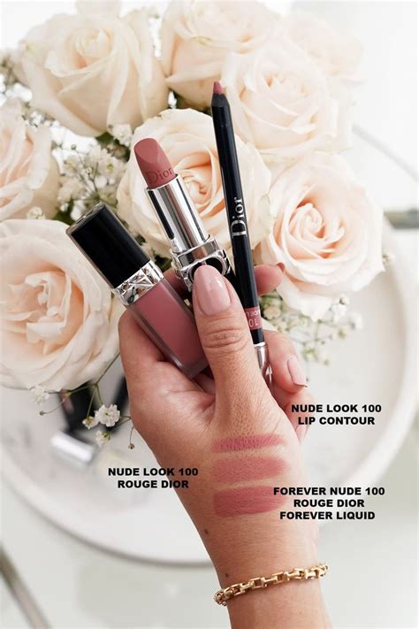 Dior Nude Look Lipstick Lipliner Forever Liquid In Forever Nude Maquillaje De Ojos