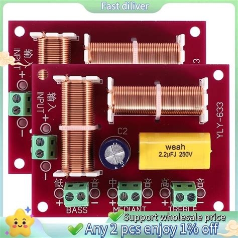 Gt Pcs W Way Audio Speaker Crossover Treble Midrange Bass