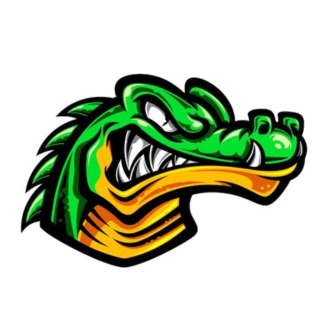 Premium Vector | Alligator head vector mascot