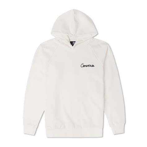 Converse Raglan Elevated Hoodie 連帽上衣 帽t 男 白色 10024580 A04 Pchome 24h購物