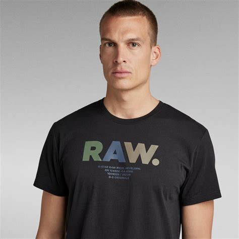 Multi Colored RAW T Shirt ブラック G Star RAW JP