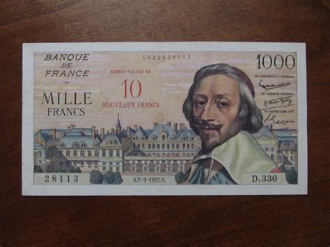 France 10 Nouveaux Francs Sur 1000 Francs 1957 Pick 138 Catawiki