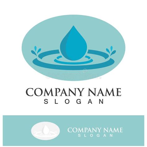 Blue Water Drop Vector Logo Icon Stock Vector - Illustration of logo ...