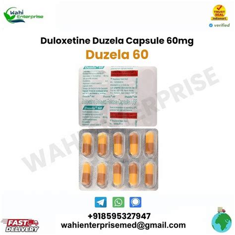 Duloxetine Duzela Capsule Mg Mg Mg Mgmg At Rs Stripe Rohini