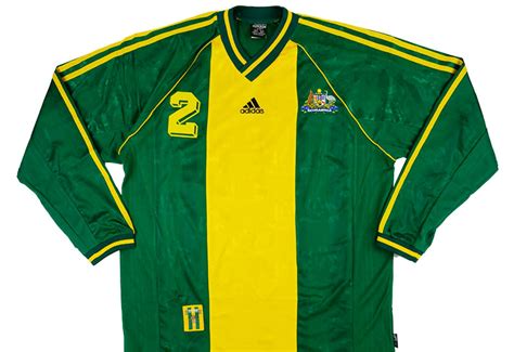 Adidas Australia Match Issue Home L S Shirt Football Shirt