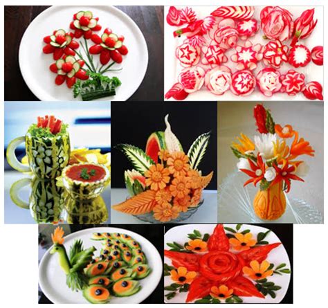 DIY Vegetable Garnish Carvings