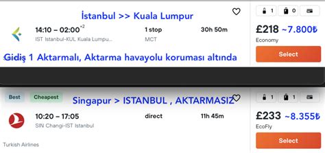 İstanbul Kuala Lumpur Phuket Bangkok Singapur Uçak Bileti Ucuza Uçak