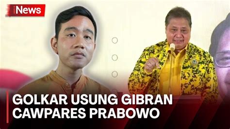 Golkar Resmi Usung Gibran Rakabuming Jadi Cawapres Prabowo YouTube