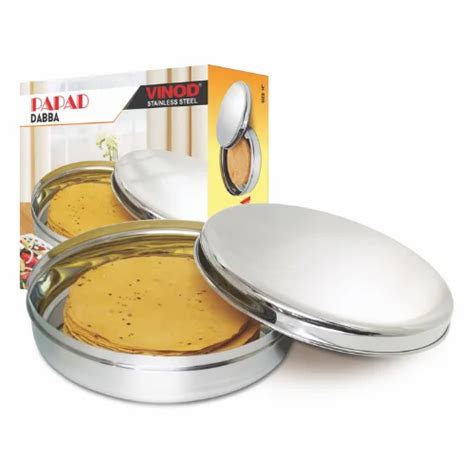 Vinod Stainless Steel Papad Dabba No For Home At Rs Piece In