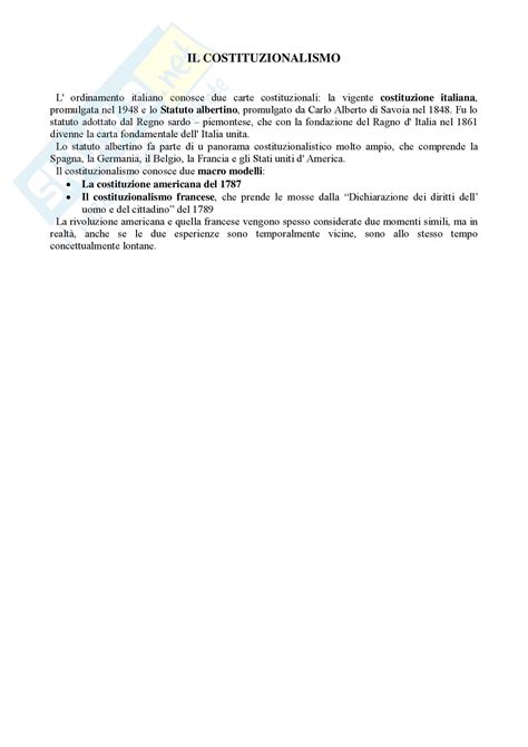 Storia Dei Trattati E Politica Internazionale I Vari Costituzionalismi