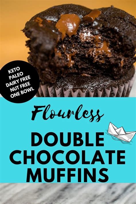 Flourless Double Chocolate Muffins Keto Paleo Dairy Free Nut Free