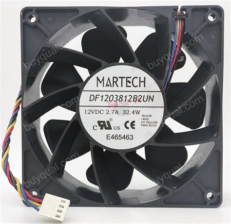 MARTECH DF1203812B2UN 12V 2.7A 32.4W 4wires Cooling Fan