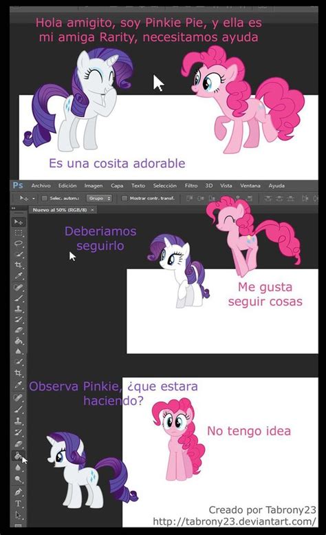 1337786 Safe Artist Tabrony23 Pinkie Pie Rarity Comic Ponys En