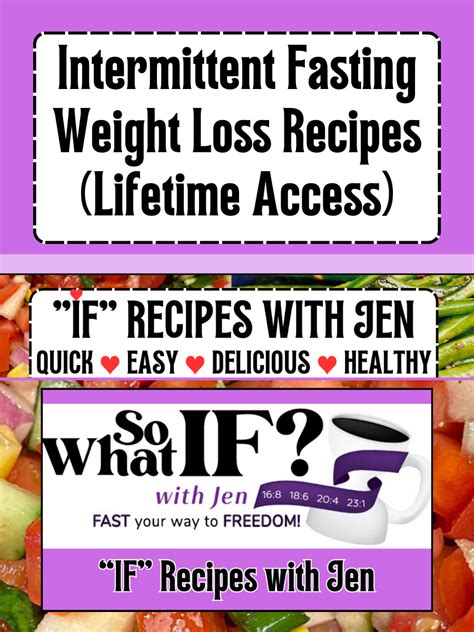 Intermittent Fasting Weight Loss Recipes (Lifetime Access) - So What IF ...