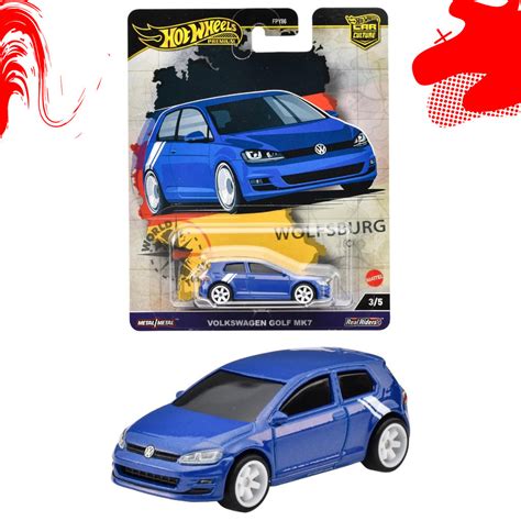 Hot Wheels Premium World Tour Volkswagen VW Golf MK7 藍色汽車文化 蝦皮購物
