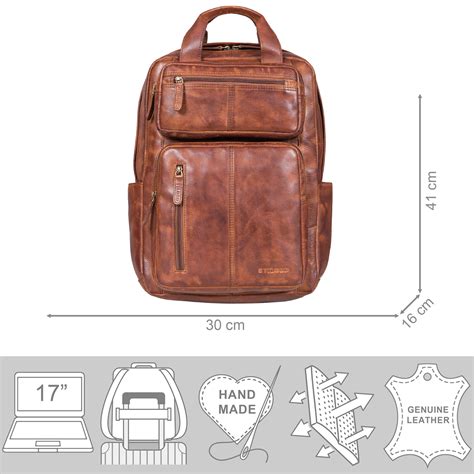 "Amos" Exclusive Business Leather Backpack | STILORD