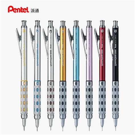 Pentel Graph Gear 1000 Mechanical Drafting Pencil With Eraser Metal